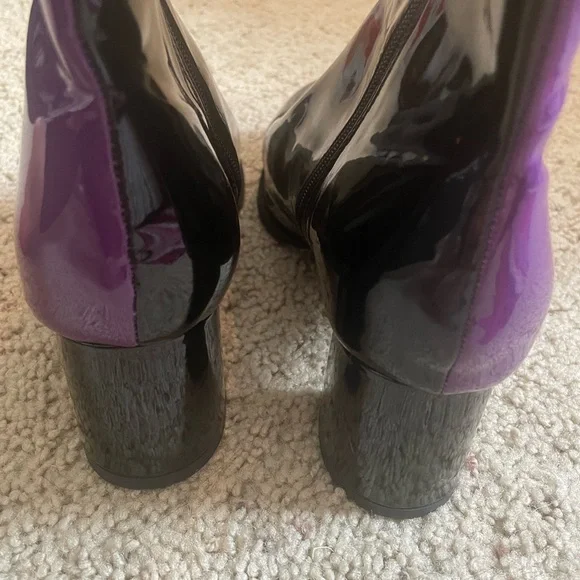 SHEIN purple and black boots - Picture 3 of 5
